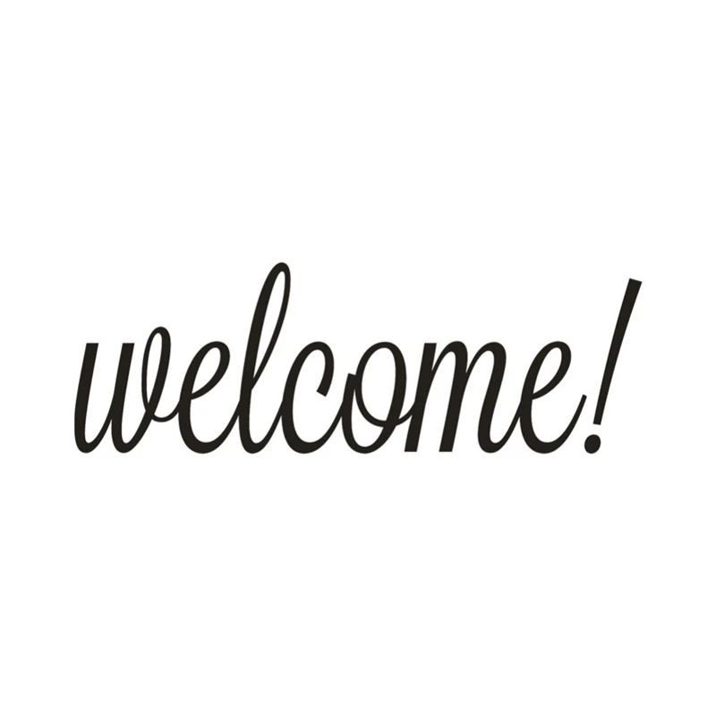 

Home Supplies"Welcome" Household Door Sticker Wall Sticker PVC Sticker Artistic Font Ornament