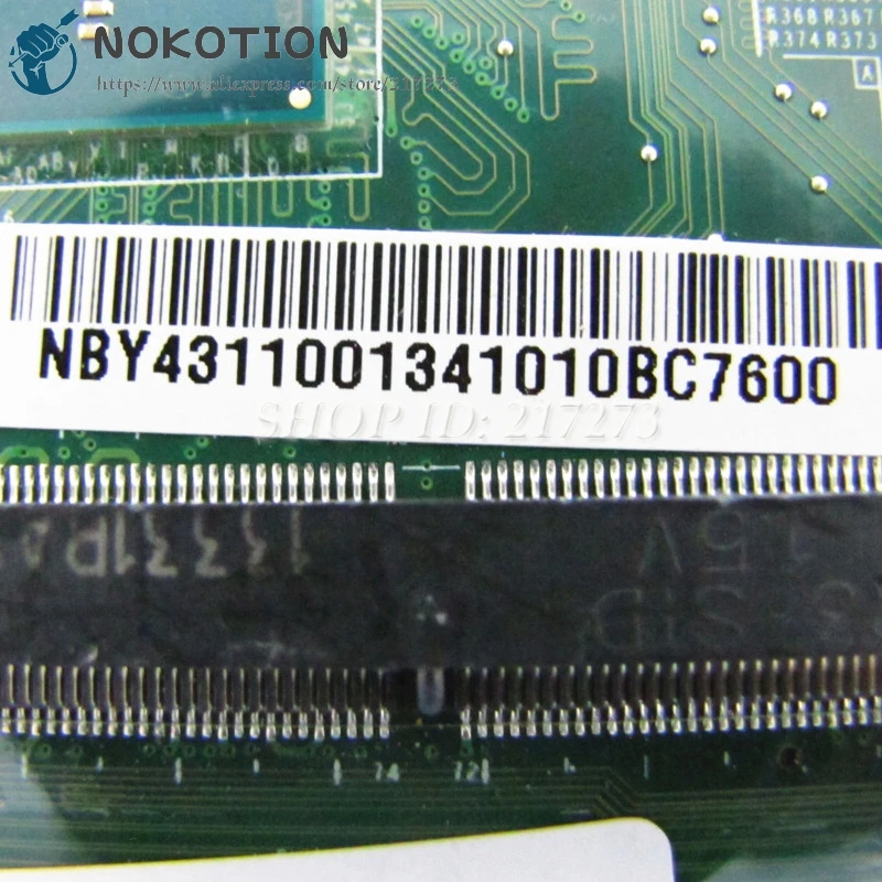 NOKOTION для шлюза LT41P L41P06U Материнская плата ноутбука SR1LY N2805 Процессор NBY4311001 NB. Y4311.001 DA0ZEAMB6C0