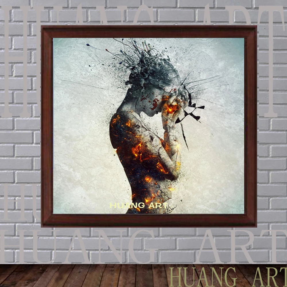 

Hand Painted Female Nude Paintings Naked Women Figure Pictures Modern Home Decor Explosive head Sexy Woman