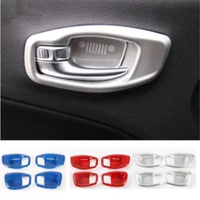 Per Jeep Compass 2017 2018 Auto Interni Stampaggio Interno Porta Trim Maniglia Ciotola Telaio 4 pz Opaco ABS Accessori Auto styling