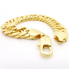 Heavest двойной Кубинский цепи штампованные GP класса Мужская Браслет