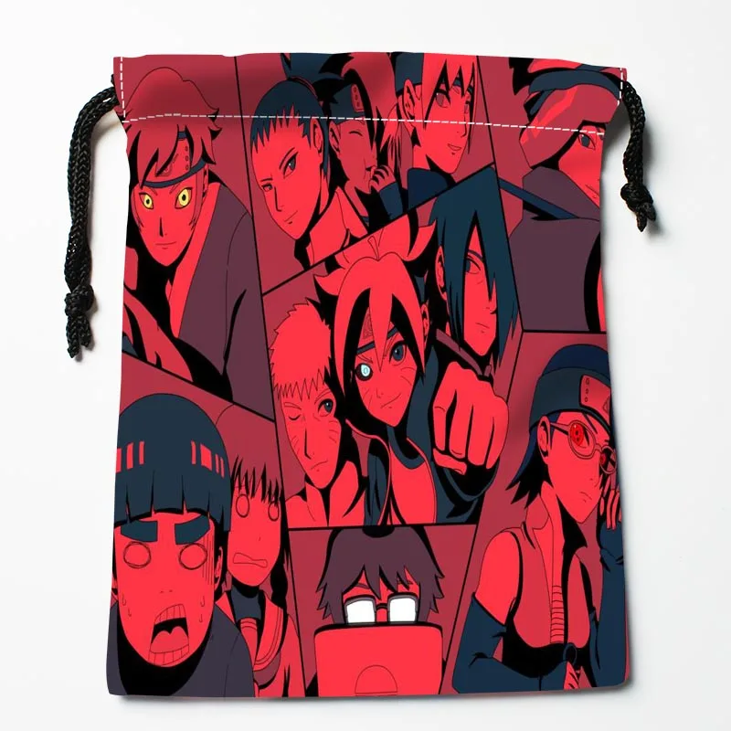 Новое поступление Boruto сумки на шнуровке на заказ сумки для хранения Подарочные мешки с принтом больше размер 27x35 см DIY ваша фотография - Цвет: 3