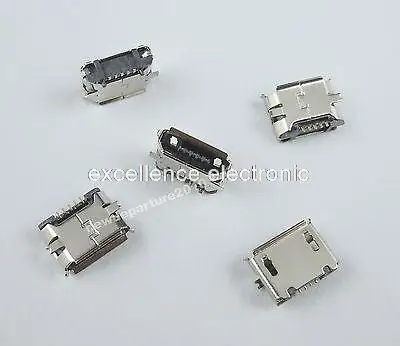 

50Pcs Micro USB B Female 5Pin SMT Socket Connector DIY