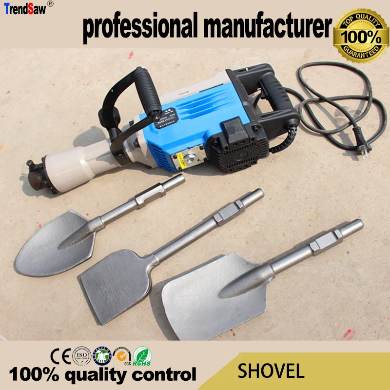 Shovel Bit 1 1/8" Hex Shank 5 3/8" Shovel Width Construction Clay Spade