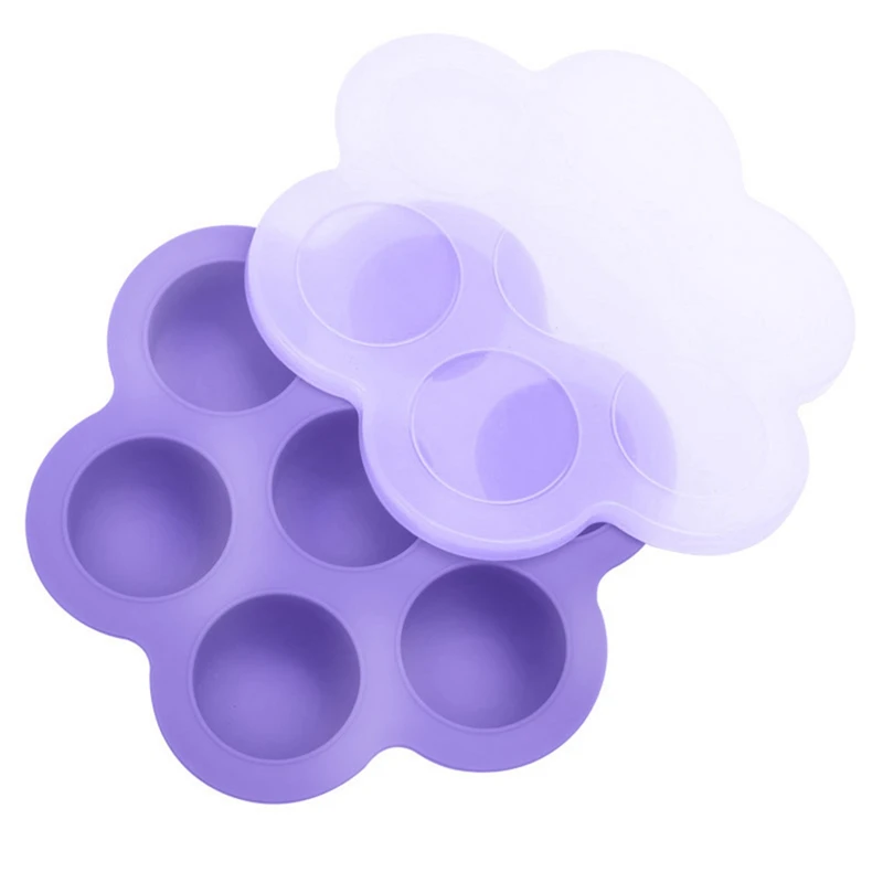 

Grid Portability Baby Food Container Safety Silicone Infant Fruit Breast Milk Storage Box Freezer Tray Crisper with Lid