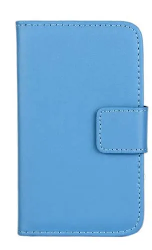 Высококачественный чехол-бумажник из натуральной кожи для htc ONE S, для htc ONE S, кожаный защитный чехол, чехол, защитная оболочка - Цвет: Синий