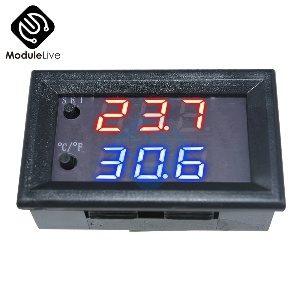 Цифровой светодиодный термостат W1209WK DC 12V 50 110 по Цельсию регулятор температуры