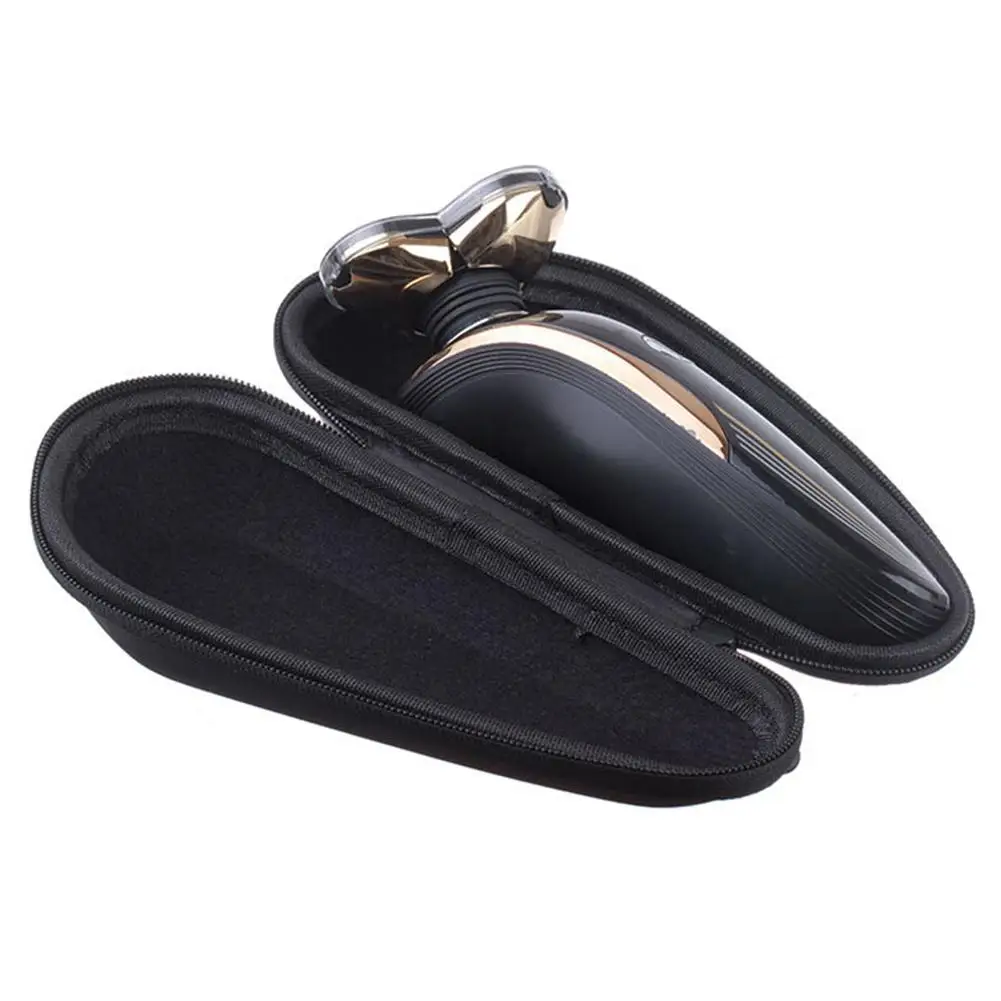Black Travel Protective Electric Shaver Storage Bag Zipper Universal