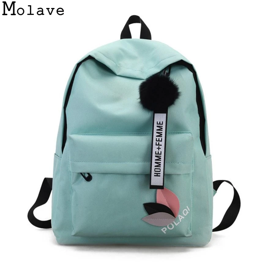 

MOLAVE High Quality New Arrival Womens Canvas Backpack School bag For Girls Rucksack New Design Backpacks School bags 39.sep.30