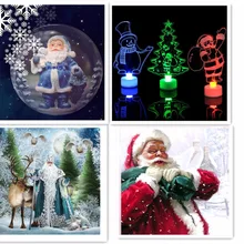 5d на заказ Алмазная картина вышивка крестиком Санта Клаус Снеговик hibah домашний декор diy pintura Алмазная мозаика Круз полный квадратный фильмы