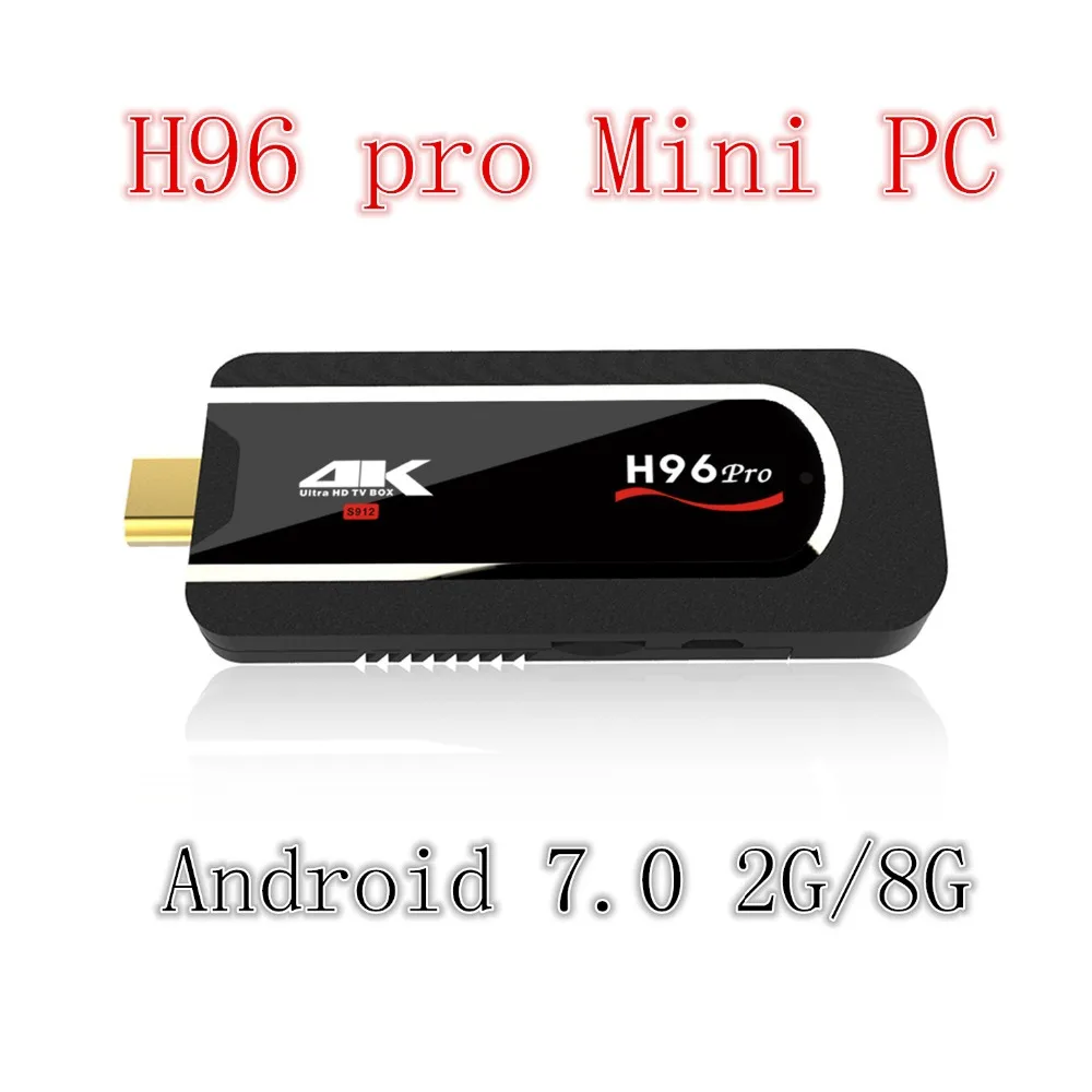 

H96 PRO Amlogic S912 64bit Octa-core Mini PC(H.265 4K) 2.4G Wifi Android 7.1 Tv Box 2G 8G Smart Box HDMI Tv Stick Full HD 1080P