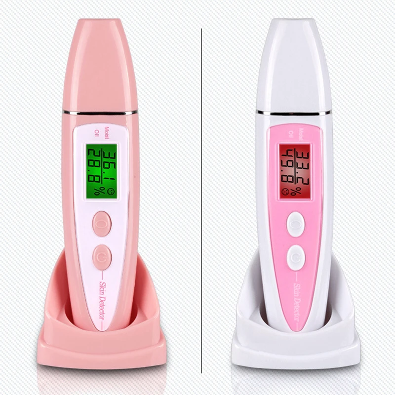

Digital Skin Moisture Tester LCD Display Oil Moisture Test Pen Facial Water Oil Monitor Detector Analyzer Face Care Beauty Tool
