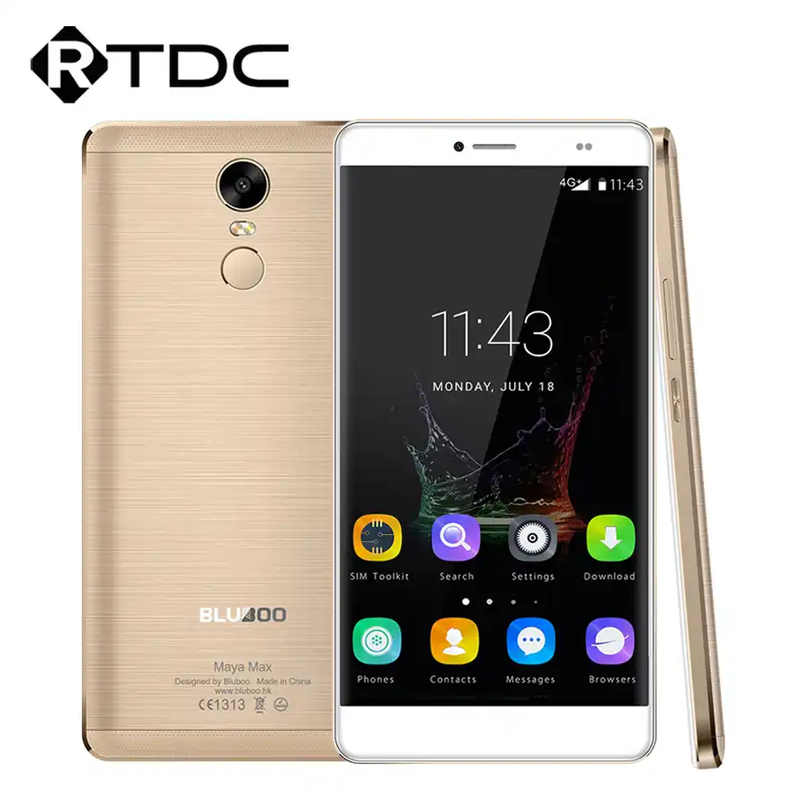 В наличии оригинальные bluboo майя макс 4 г + lte мобильный телефон Android6.0 MTK6750 Окта