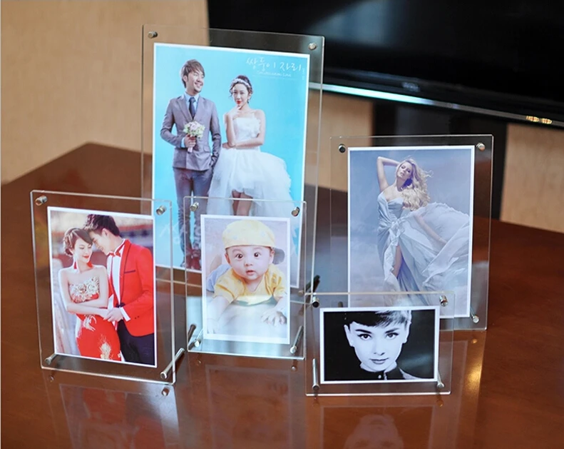 Acrylic picture frame a4 customized acrylic transparent crystal photo