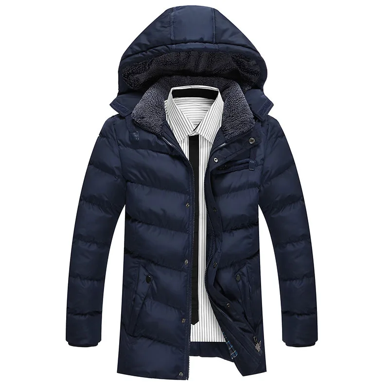Winter Jacket Men warm coat mens casual hooded cotton jackets Brand New