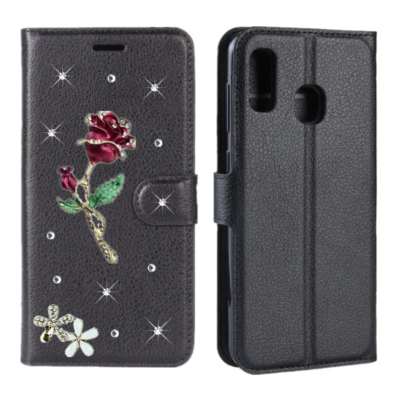 Чехол для Samsung Galaxy S10 Plus S8 S9 кожаный чехол-книжка с розами A70 A50 A40 A30 M20 S10e Note 8 9 |
