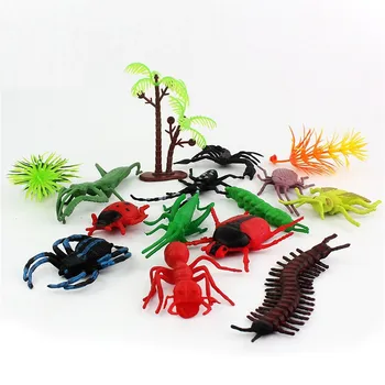 

12 pcs Plastic Filling Bag Toys Reptile Insect Model Figures Children Favor HOT