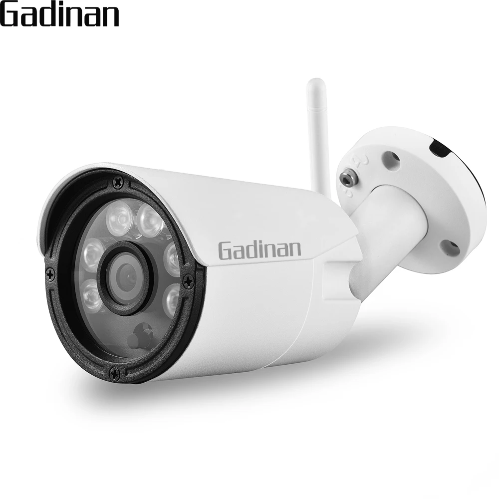 GADINAN 5MP HD H.265 всепогодный WiFi беспроводной открытый IP безопасности наблюдения пуля камера с ИК ночного видения iCSee APP