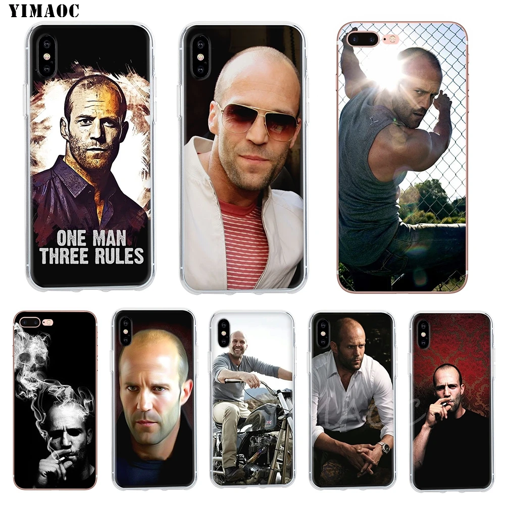 

YIMAOC Jason Statham Soft TPU Silicone Case for Apple iPhone 8 7 6 6S Plus X 5 5S SE for iPhone XS Max XR Cases
