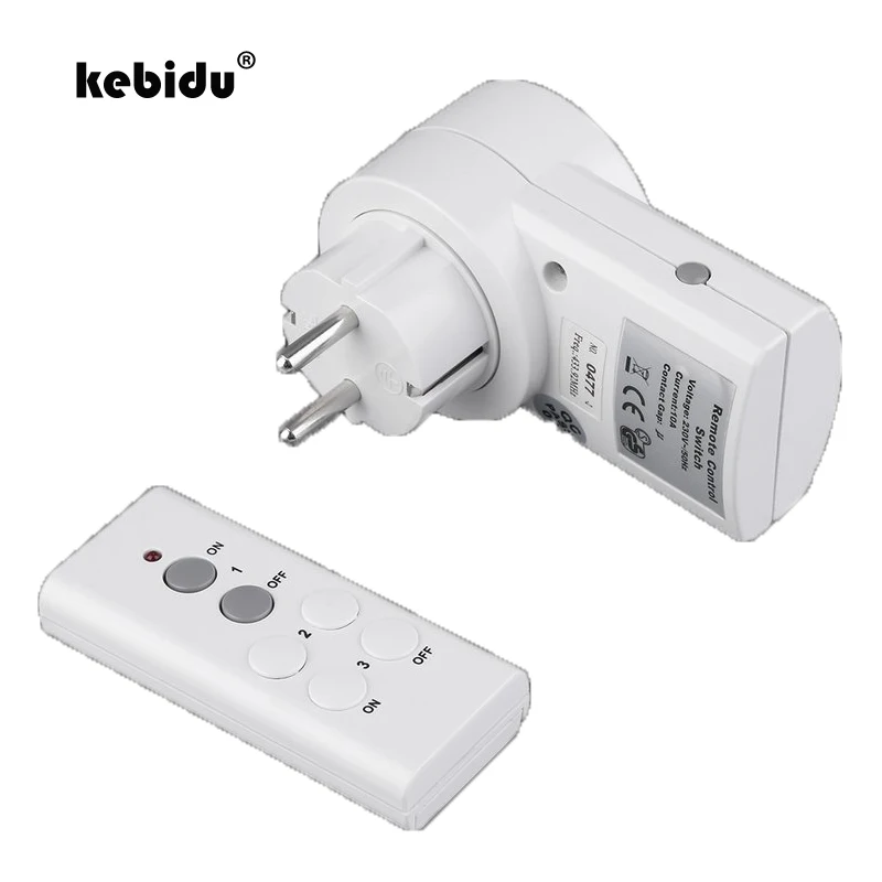 kebidu New Wireless Remote Control Light Switches House Power Outlet