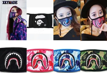 

Shark Black Face Mask Camouflage Mouth-muffle Cover