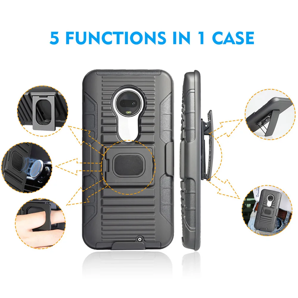Чехол для Motorola Moto G7 / Plus XT1965 xt196. сверхпрочный Магнитный армированный чехол с