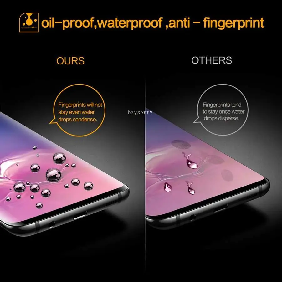 2 шт. не стекло для Samsung S10 + S9 S8 Note9 8 Защита экрана от царапин Galaxy S10E S8P S7 S6Edge пленка