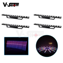 V-show 4pcs 2in1 Wall Washer Light 14x3W Led Bar Light 3/5P DMX Control Stage Dj Disco Light For Club Bar Church