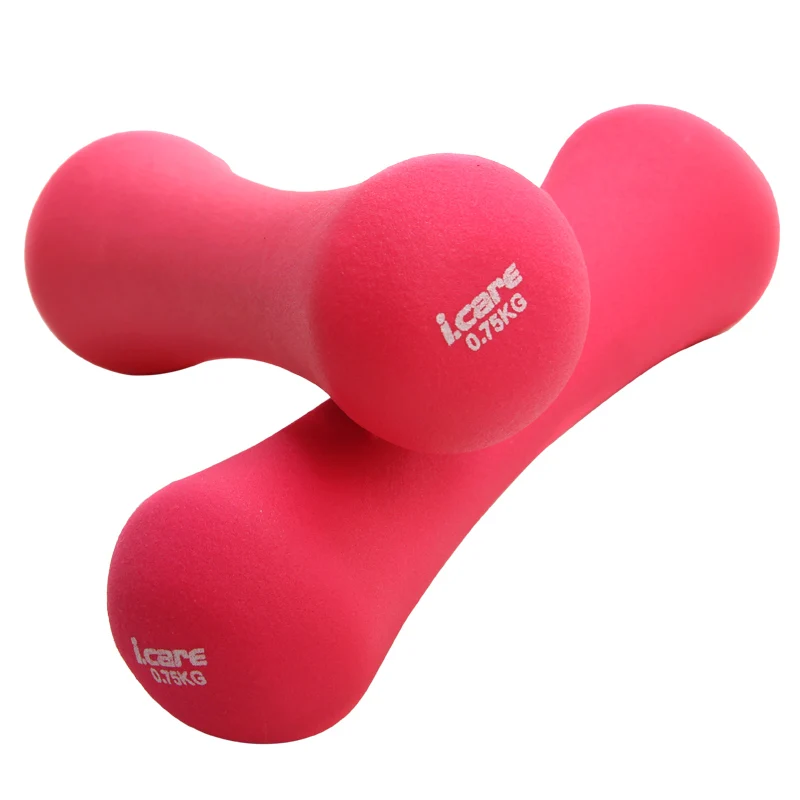 Plastic Dip in Dumbbell Home Fitness Equipment Slimming Body Building Exercise Dumbbell Hand weights Woman's Dumbbells (1)