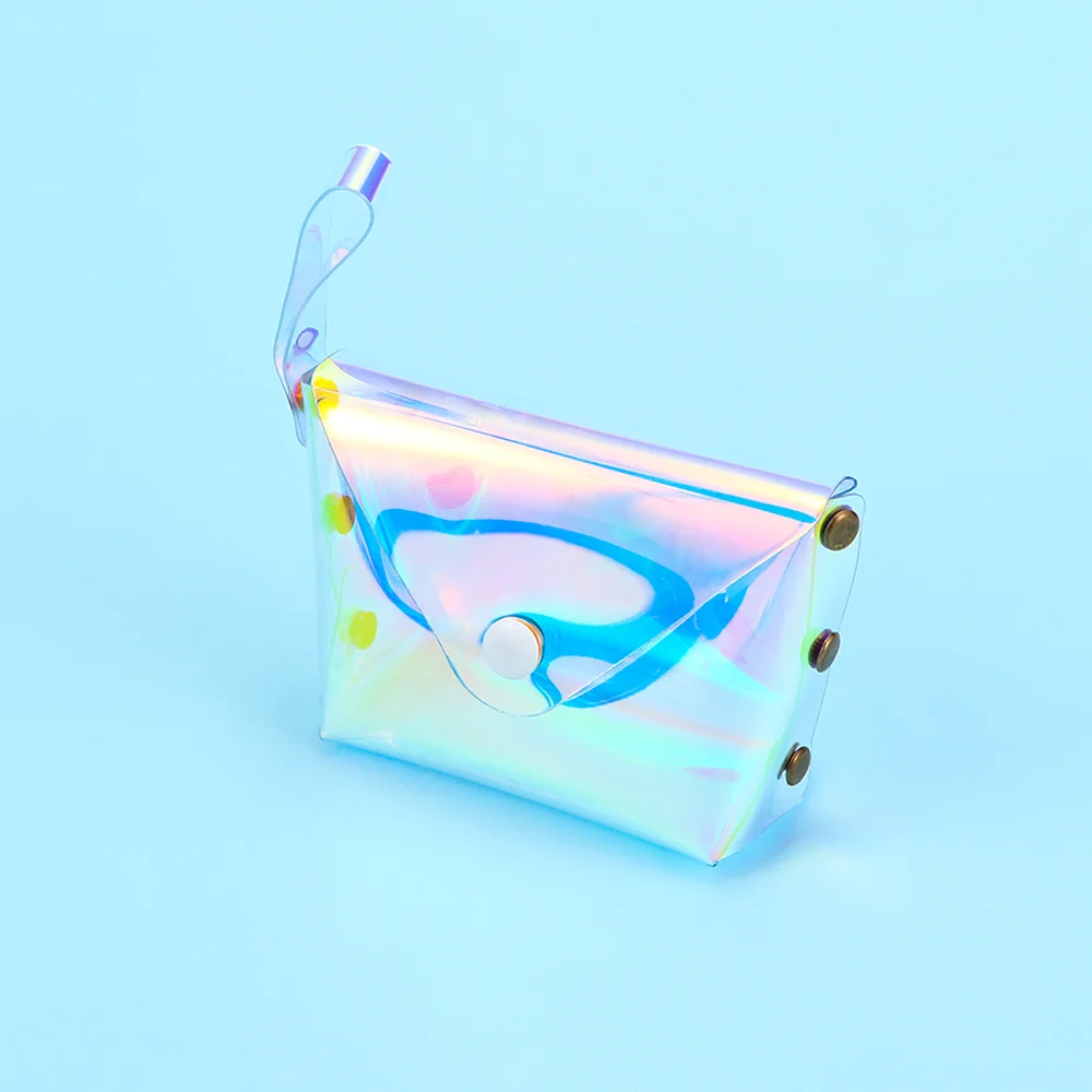 1PC New Women Colorful Holographic Makeup Laser Bag Mini Purse Fashion