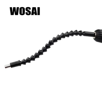 

WOSAI 290mm Electronics Drill Black Flexible Shaft Bits Extention Bit Holder Connect Link