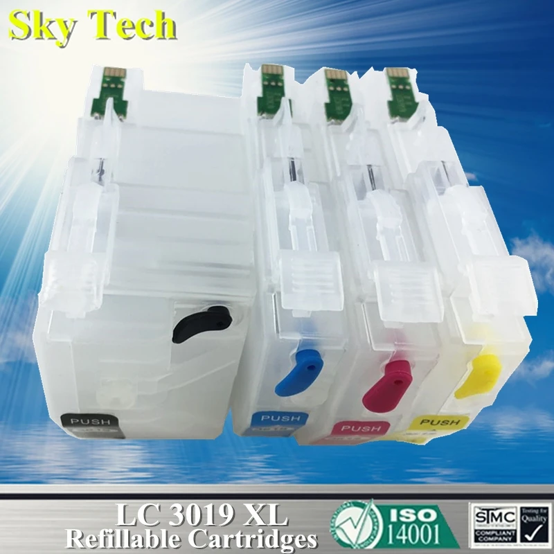 Cartucho rellenable vacío para LC3019 LC3017 , LC 3019 para Brother, MFC  J5330DW, MFC J6530DW, MFC J6730DW, MFC J6930DW, etc.|Cartuchos de tinta| -  AliExpress