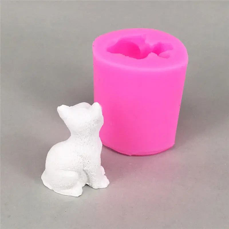 3D Cat style silicone mold for cake decorating animal fondant cupcake mold chocolate polymer clay mould resin tools