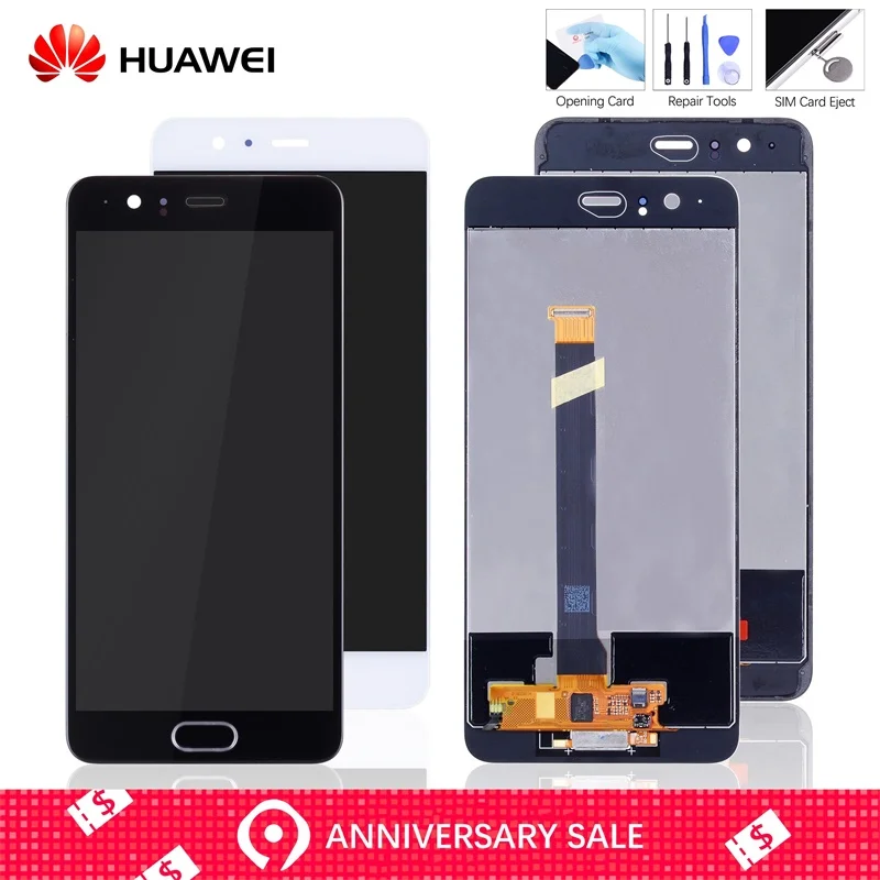 

Display For Huawei P10 Plus LCD Display Touch Screen Original For Huawei P10 Plus Screen Film vky-l29 Replacement Black White