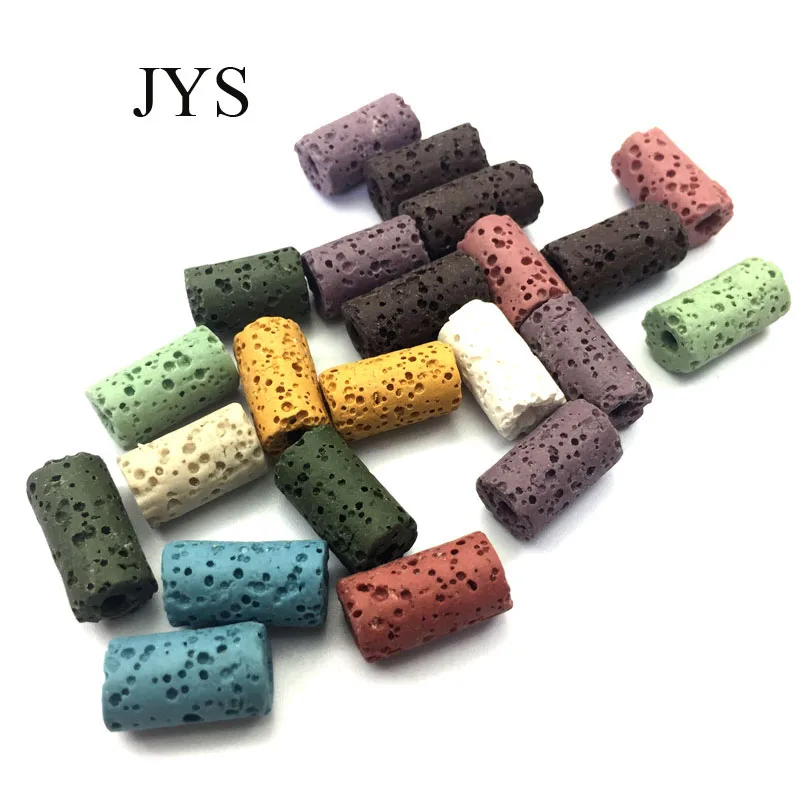 

HOT SALE 8*15MM 24PCS/LOT MIXED COLOR LAVA BEADS ROUND BEADS FOR DIY JEWELRY FINDING MAKING BRACELET NECKLACE!!