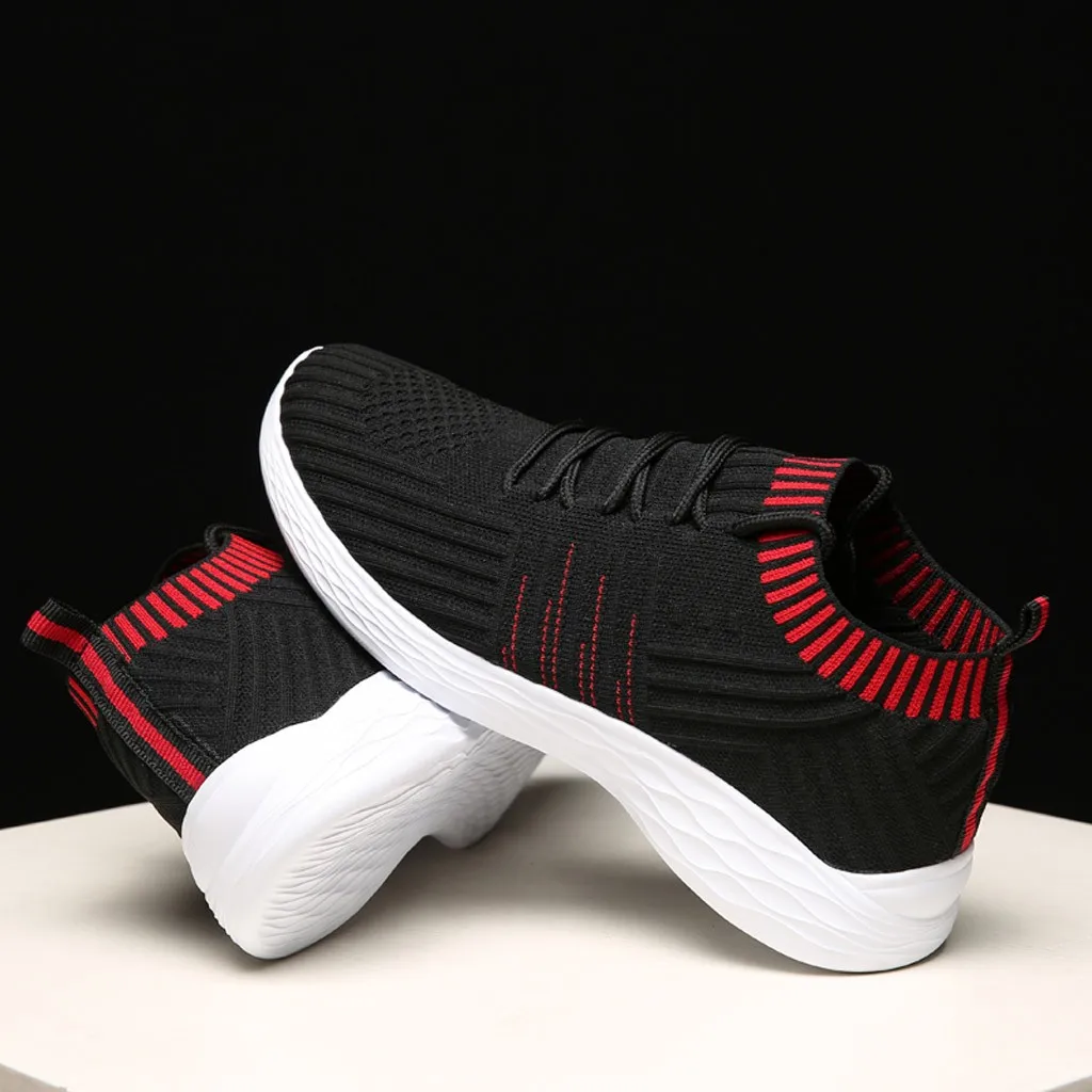 

SAGACE Sports Women Knitted Shoes Woman Running Sport Breathable Shoes Soft Foundation Light Women Sneakers Femme