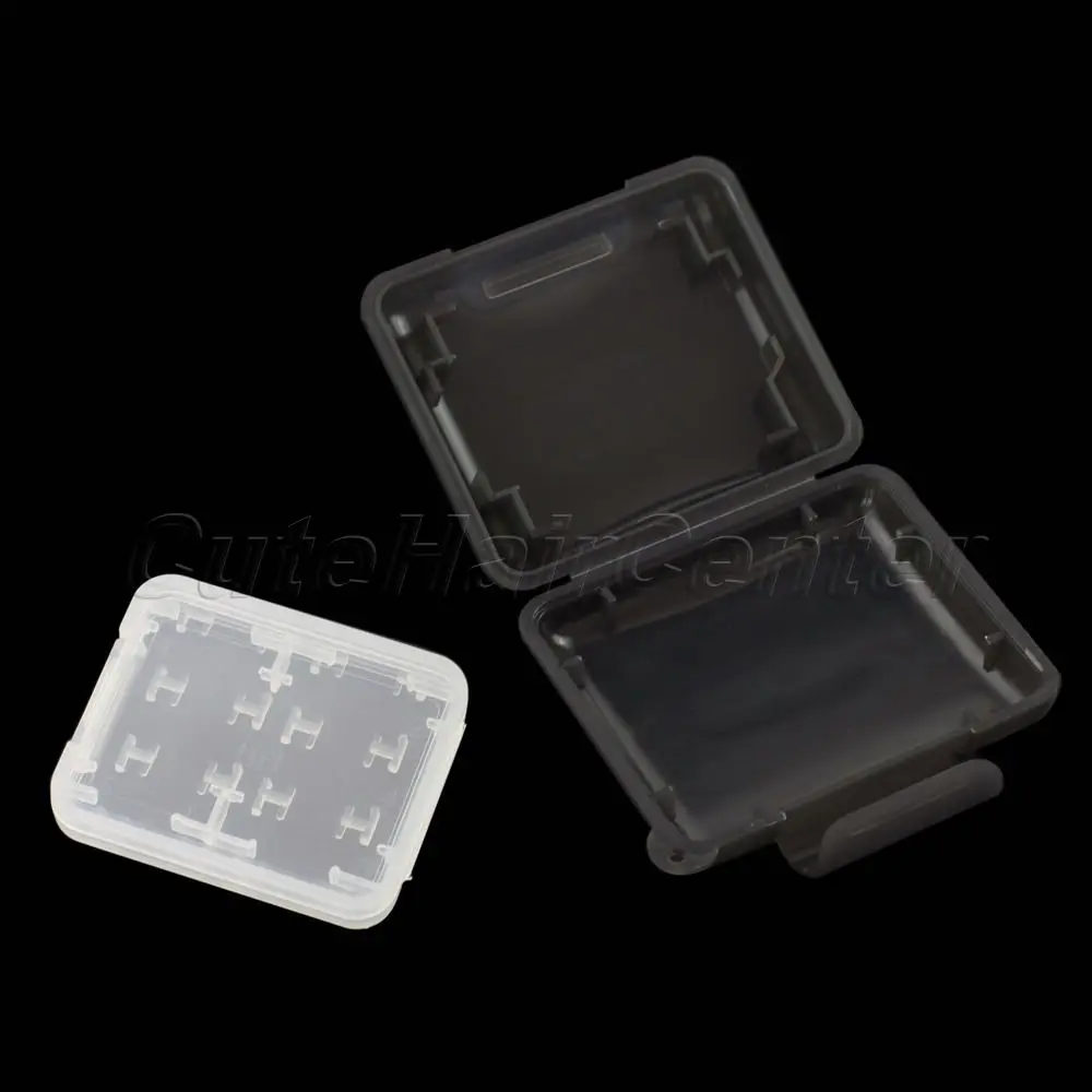 Good Quality plastic 8 in 1 Case SD MS Micro SD TF Memory Card Storage