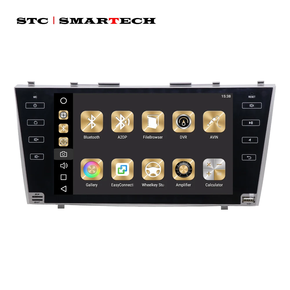Discount SMARTECH 2 Din 9 inch Screen For Toyota Camry Car Radio Audio GPS Navigation System Octa Core Android 8.0 4GB RAM 32GB ROM OBD 6