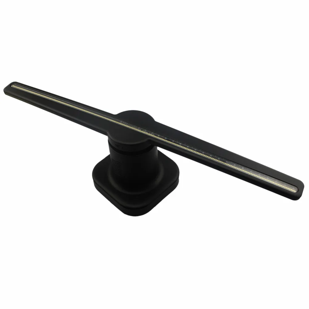 3D Holographic Projector Portable Hologram Player 3D Holographic Dispaly Fan Unique Hologram Projector Black White 42-50cm