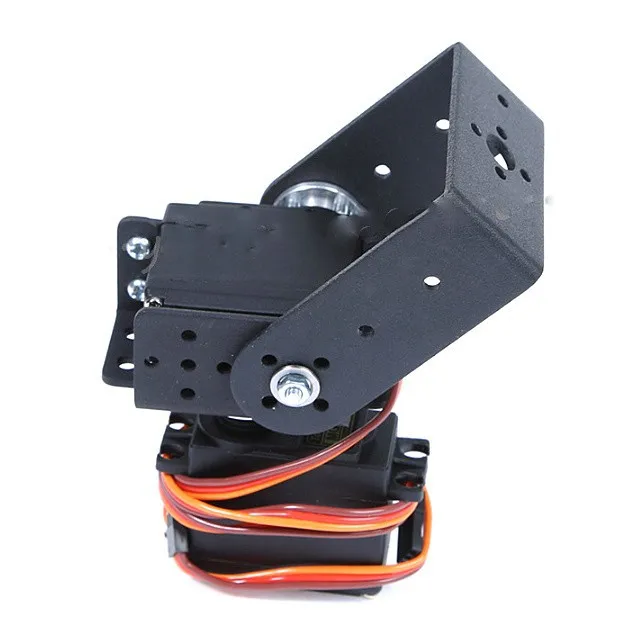 2 DOF Pan and Tilt Servos Sensor Mount Kit for Robot Arduino MG995 Black 