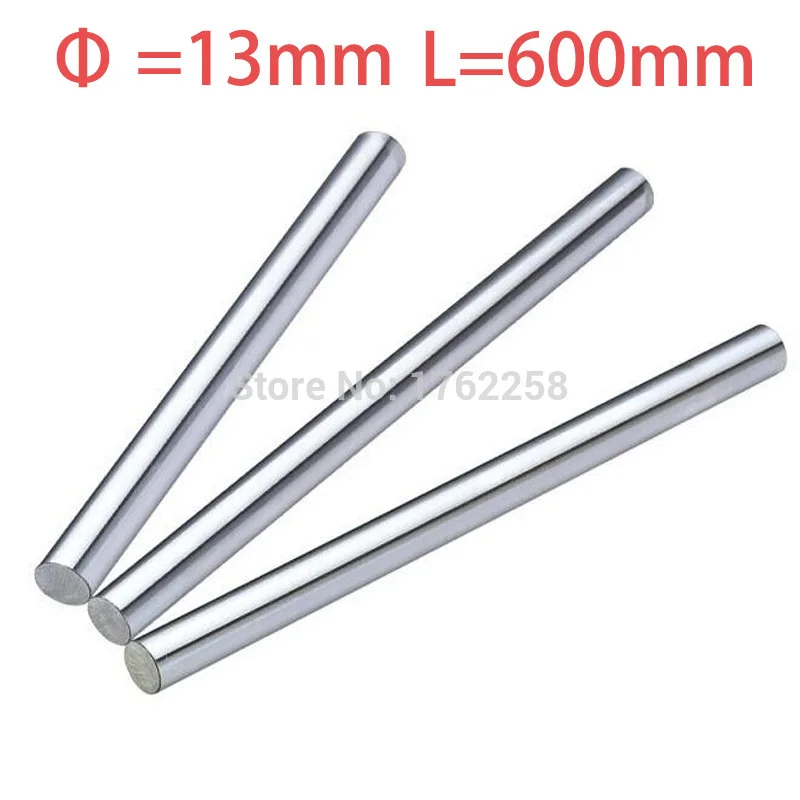 

2pcs 13mm 13x600 linear shaft 3d printer 13mm x 600mm Cylinder Liner Rail Linear Shaft axis cnc parts