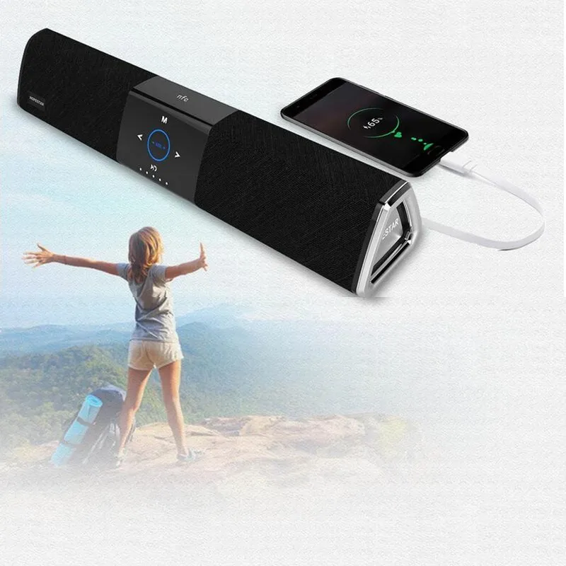 HOPESTAR 20 W Беспроводной bluetooth динамик Саундбар колонки с двумя Динамик 2400 mAh