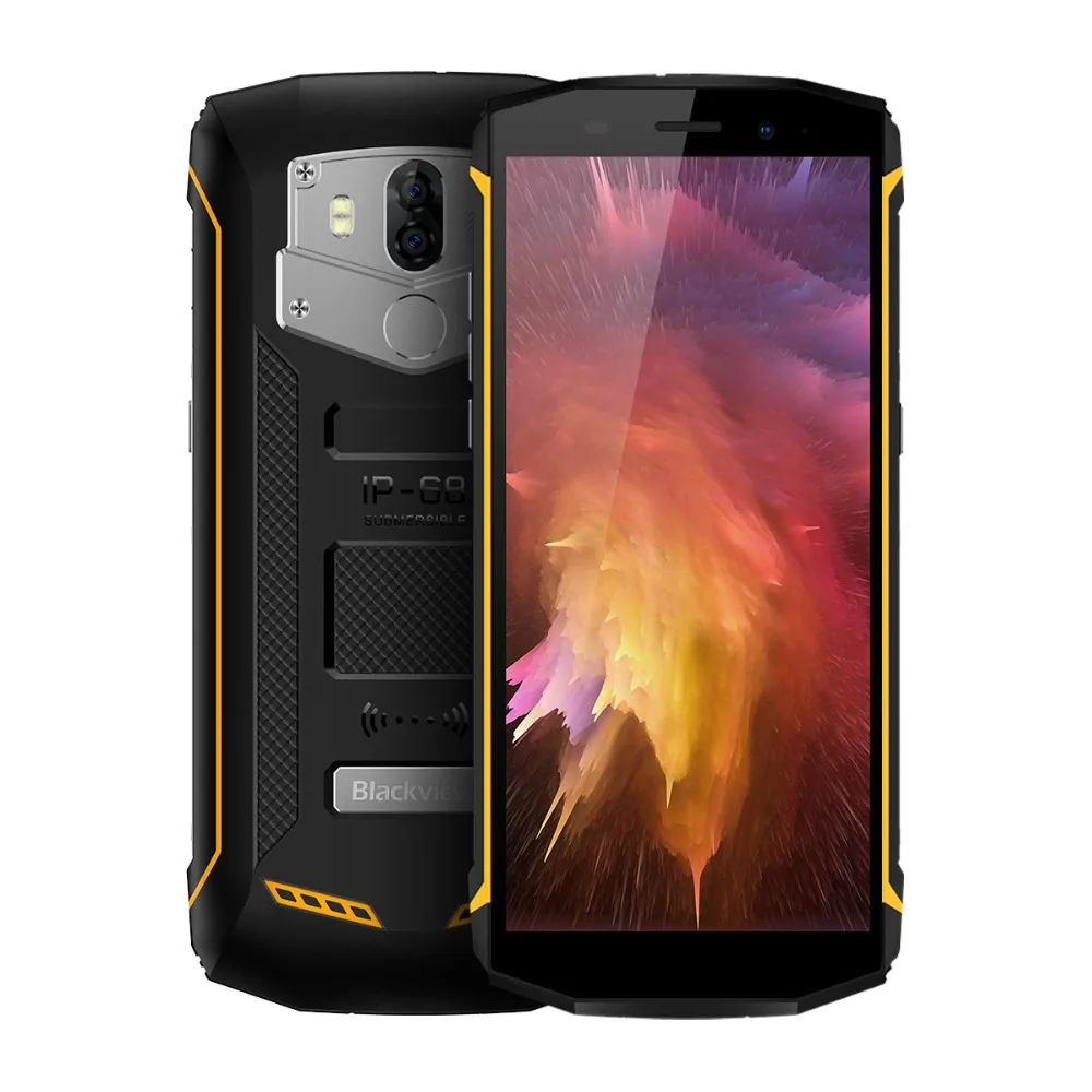 Blackview BV5800 Pro 2 Гб 16 Гб 5,5 дюймов 18:9 Android 8,1 Беспроводная зарядка для смартфона Dual 4G NFC 8 Мп 13 МП водонепроницаемый сотовый телефон