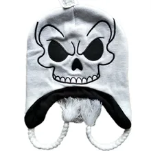 Новая мода ночь до Рождества Джек Скеллингтон череп лапландер вязаные шапочки Кепка Для Взрослых Детей Зимняя теплая шапка