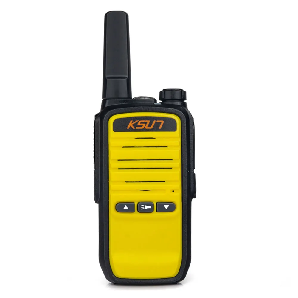 yellow KSUN X-30 Мини версия портативная рация радио UHF 400-470MHz двухстороннее радио портативное коммуникатор портативный кв трансивер - Цвет: yellow