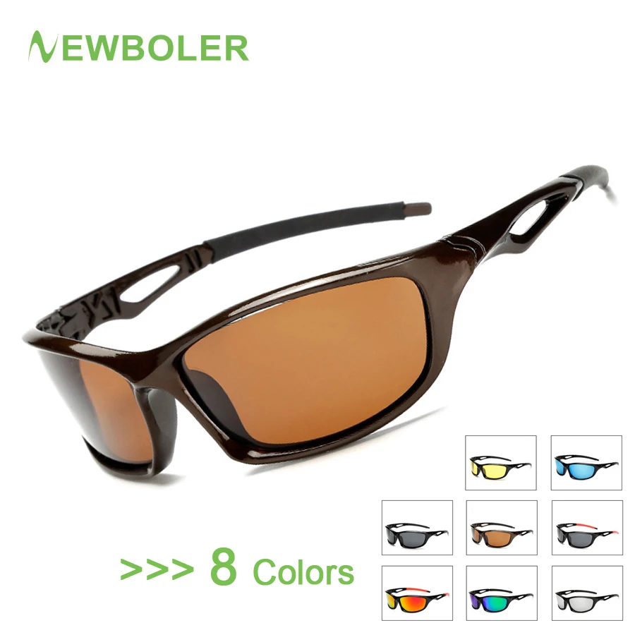 NEWBOLER Polarized Fishing Glasses Men Outdoor Sport Protection Goggles Driving Hiking Sports