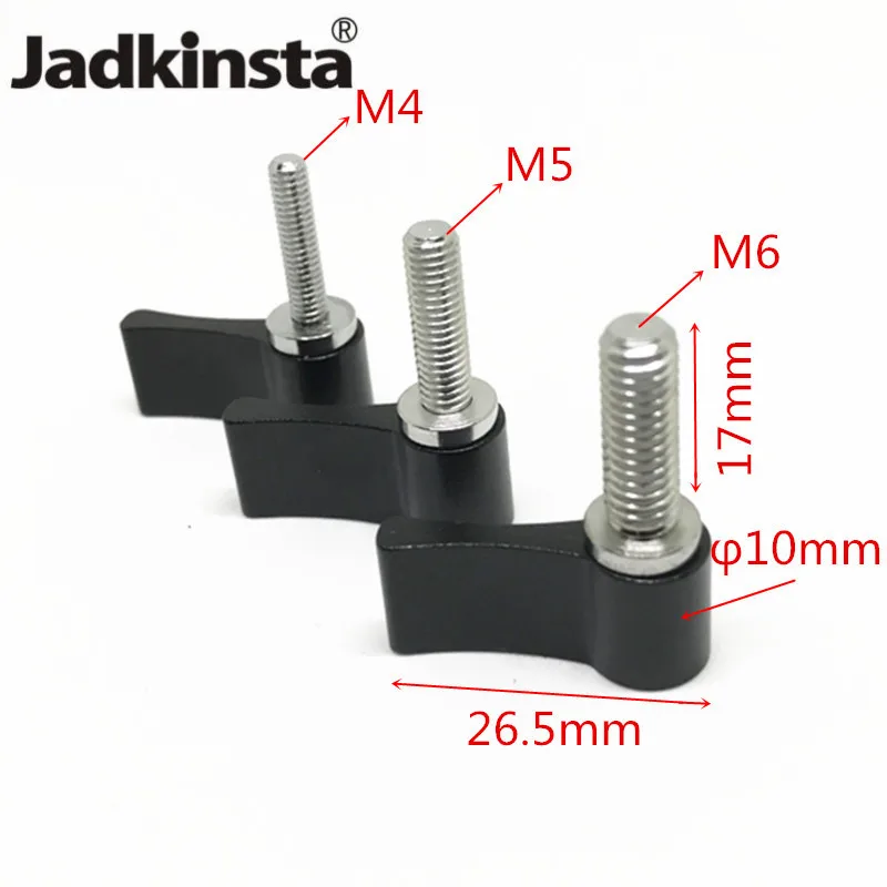 

Jadkinsta 10PCS M4 M5 M6 Handle Screw Adjustable Clamp Locking Screw Adapter Universal L Shape Wrench Camera Kit Accessories
