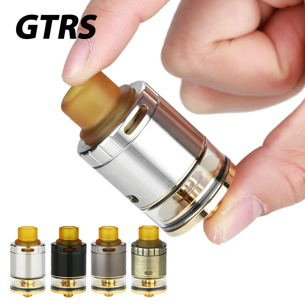 

Original GTRS V12 RDTA Tank Atomizer with 2ml Capacity Top & Bottom Two Airflow Easy Dual Coils Building Vape Vs PYRO 24 RDTA