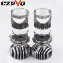 CZPVQ H4 LED Mini Projector Lens Hi/lo Beam Car LED Headlight 60W 8000LM 6500K 12V Automobles LED Bulbs LED Conversion Kit