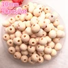 Wholesale 4-18mm Natural Color Wood Beads Loose Spacer Beads for Jewelry Making DIY Bracelet Necklace ► Photo 3/6
